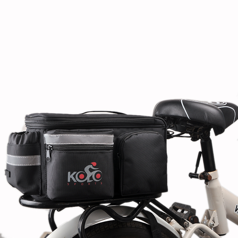 Bike Pannier Bag TYUW Portable Bicycle Rear Bag Waterproof Bicycle Pannier Multi-Function Large Capacity Rear Seat Trunk Bag with Cup Holder